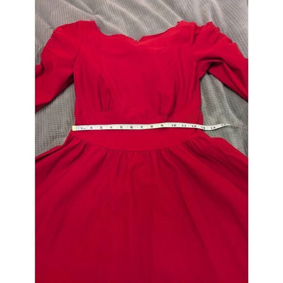 Stop Staring Alicia Estrada Women’s Large Red 1950s Themed Party Swing Dress - Picture 8 of 8